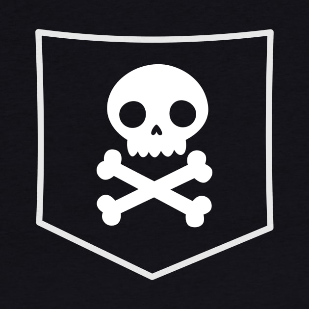 Pocket Pirate Skulls T-Shirt by happinessinatee